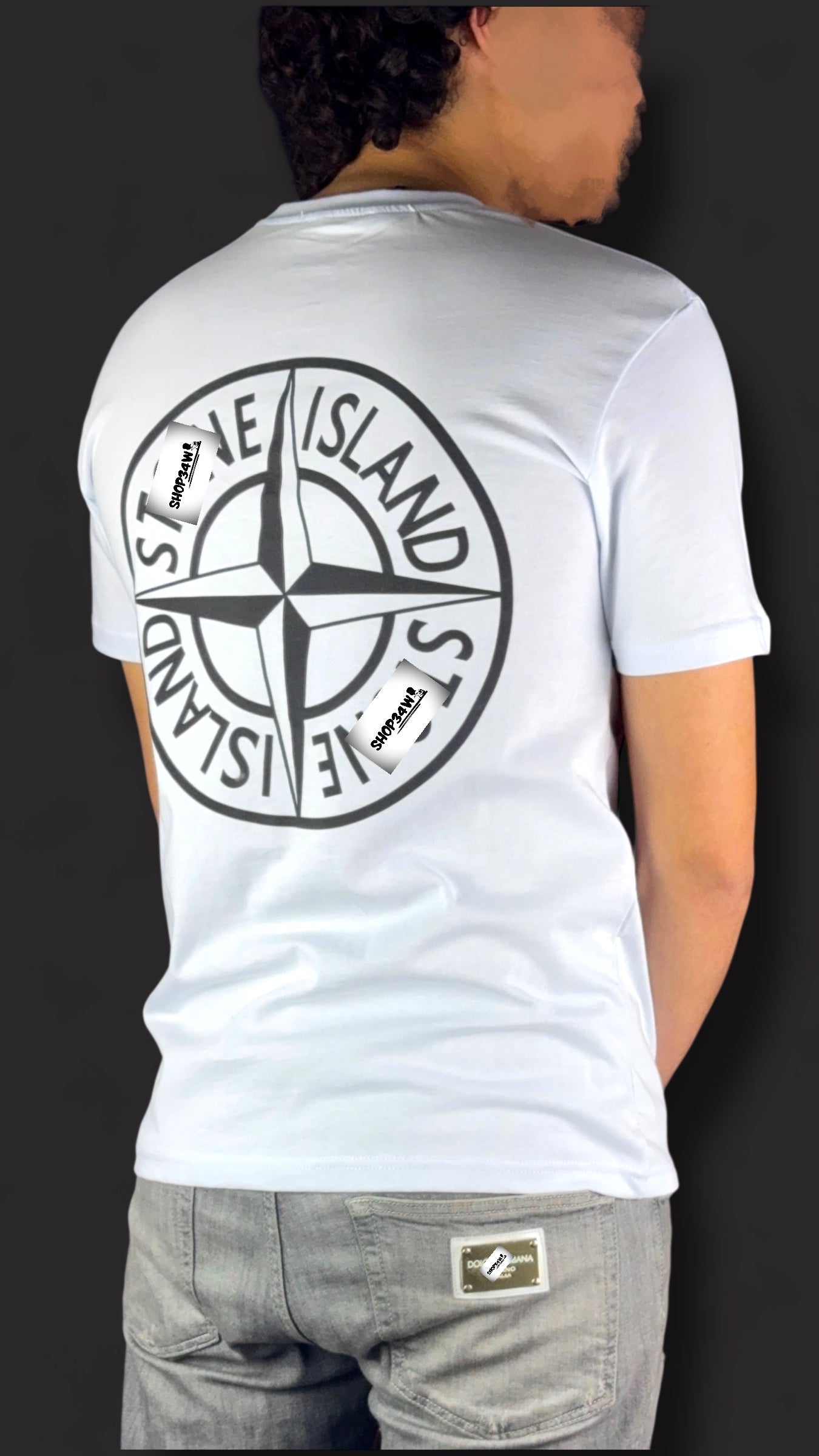 T-shirt Stone Blanc