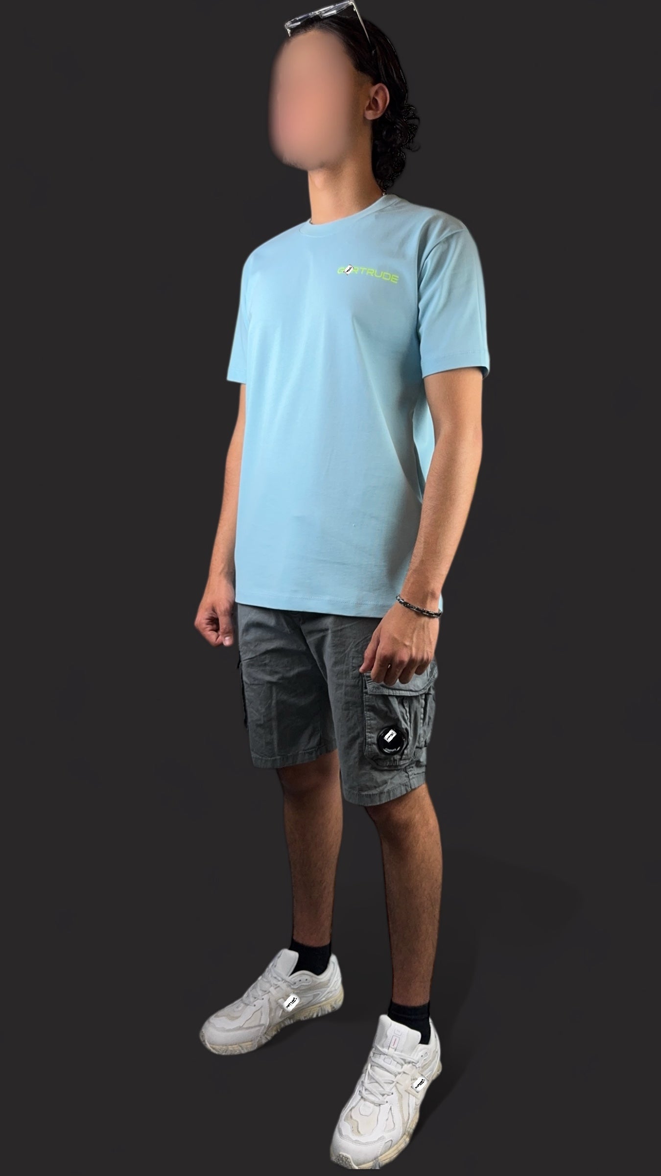 T-shirt Gxrtrude bleu ciel