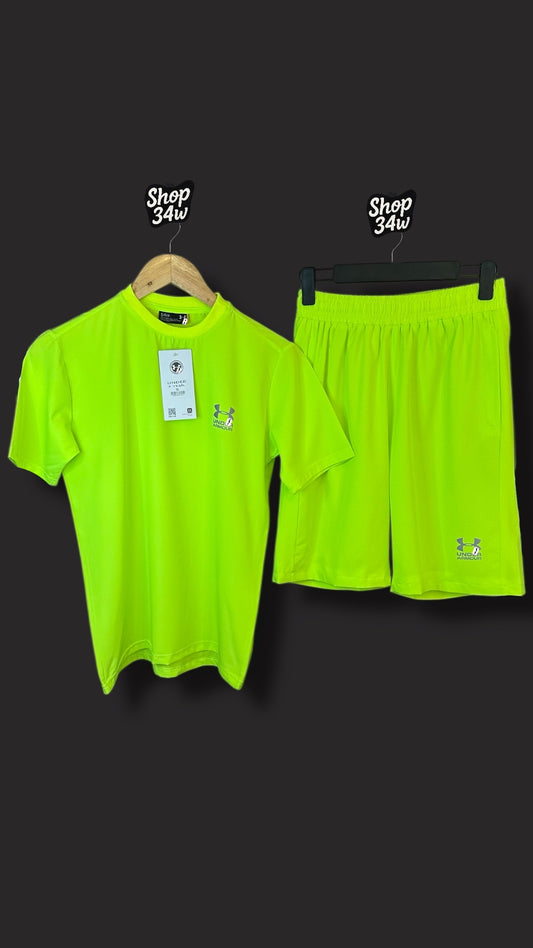 Ensemble UNDER jaune fluo