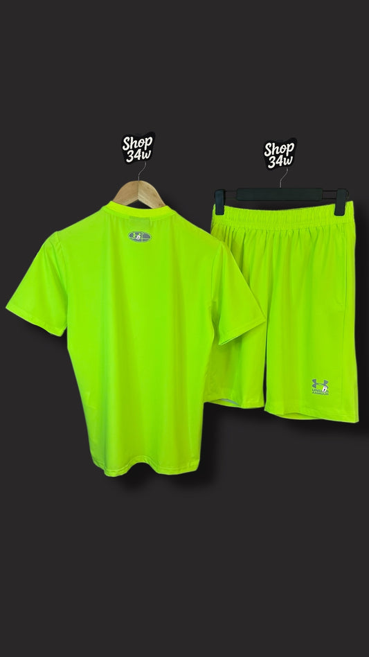 Ensemble UNDER jaune fluo