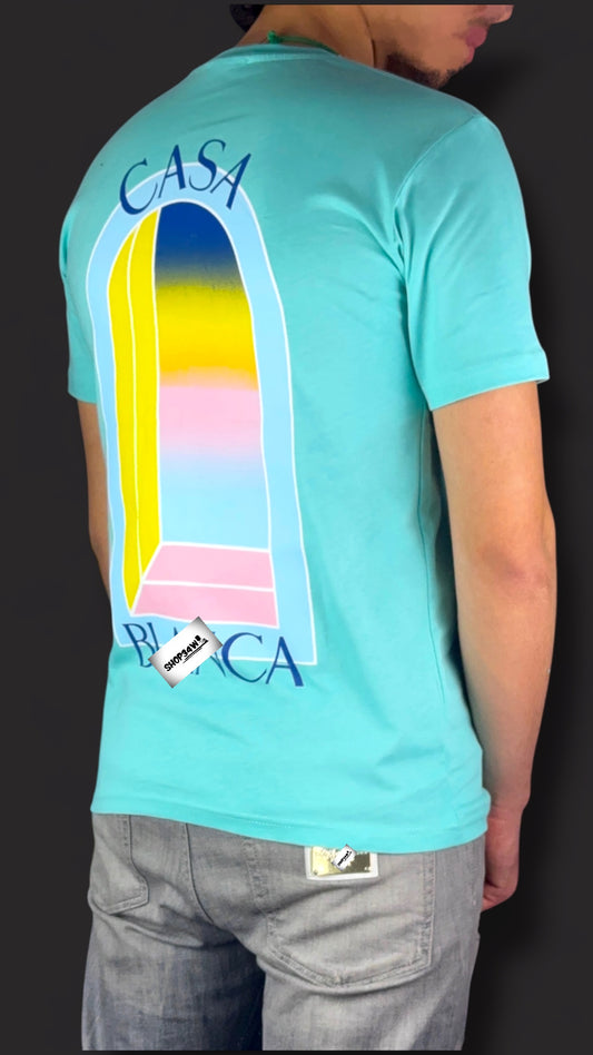 T-shirt CASA Bleu turquoise